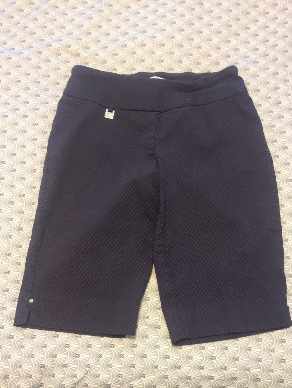 Women's Navy SC & CO Textured Pull-On Shorts